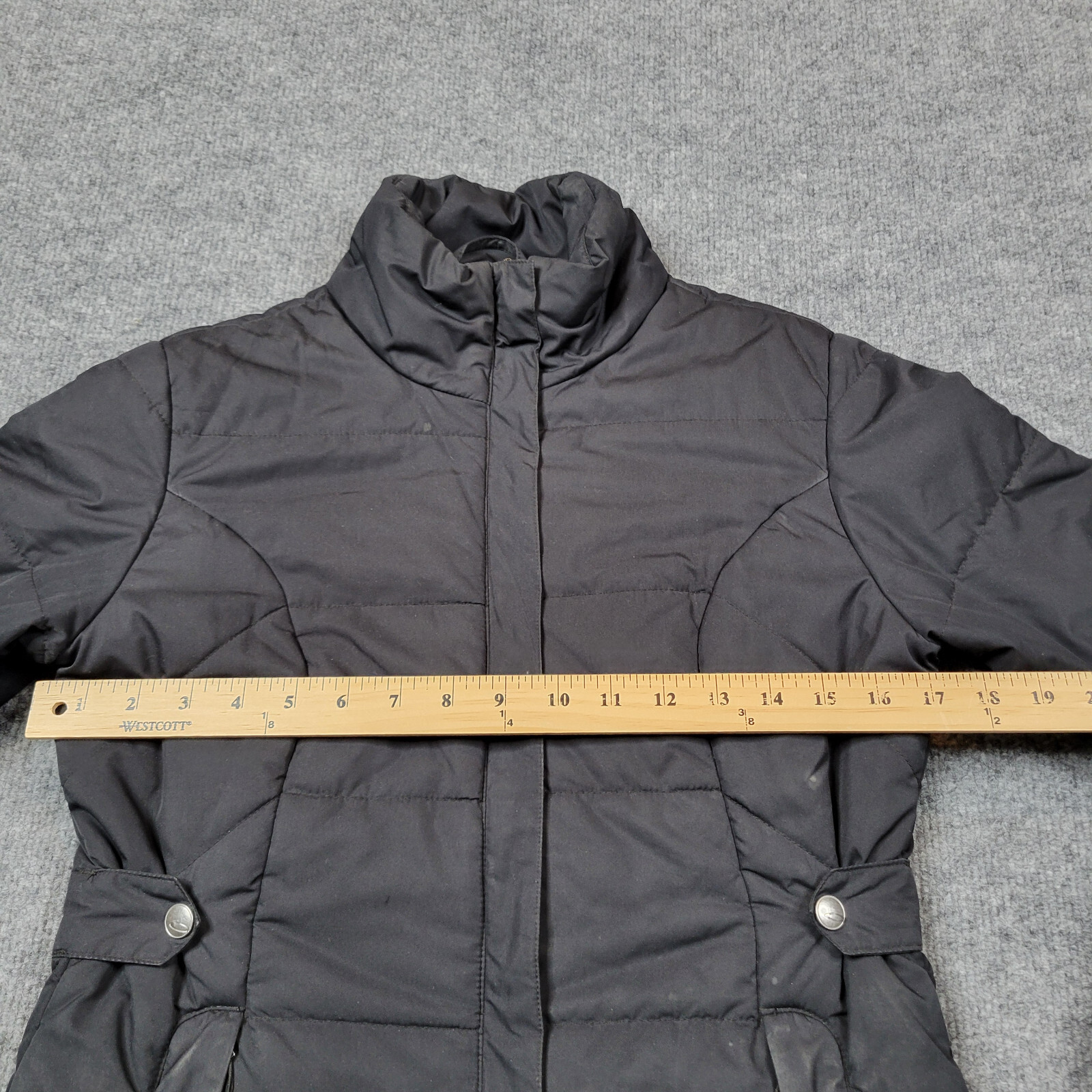 Oakley Jacket Womens Small Black Zip Winter Coat Insulated Pockets Outdoor READ*