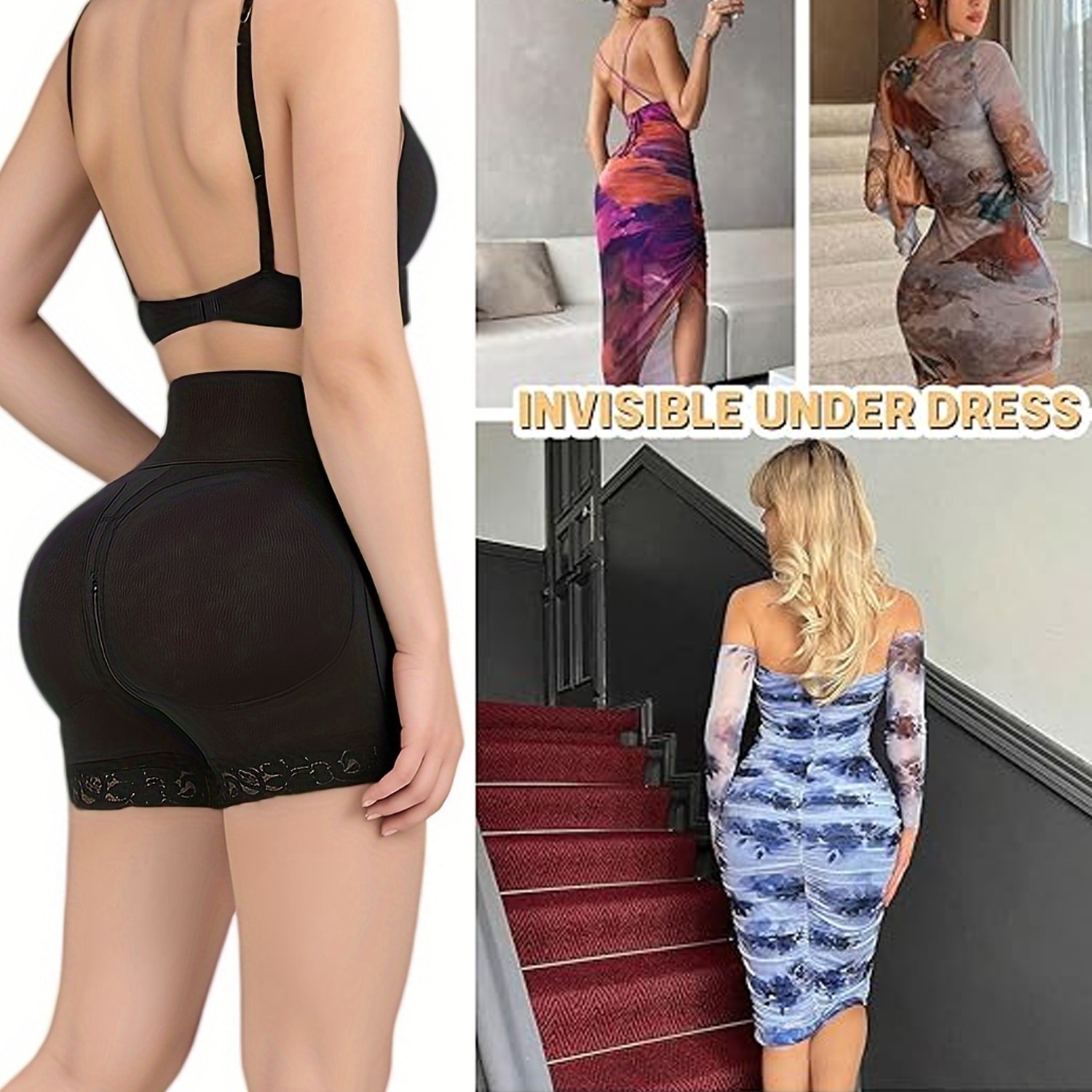 Tummy Control BBL Shorts Fajas Slimming Shapewear High Waist Butt Lifter Shaper