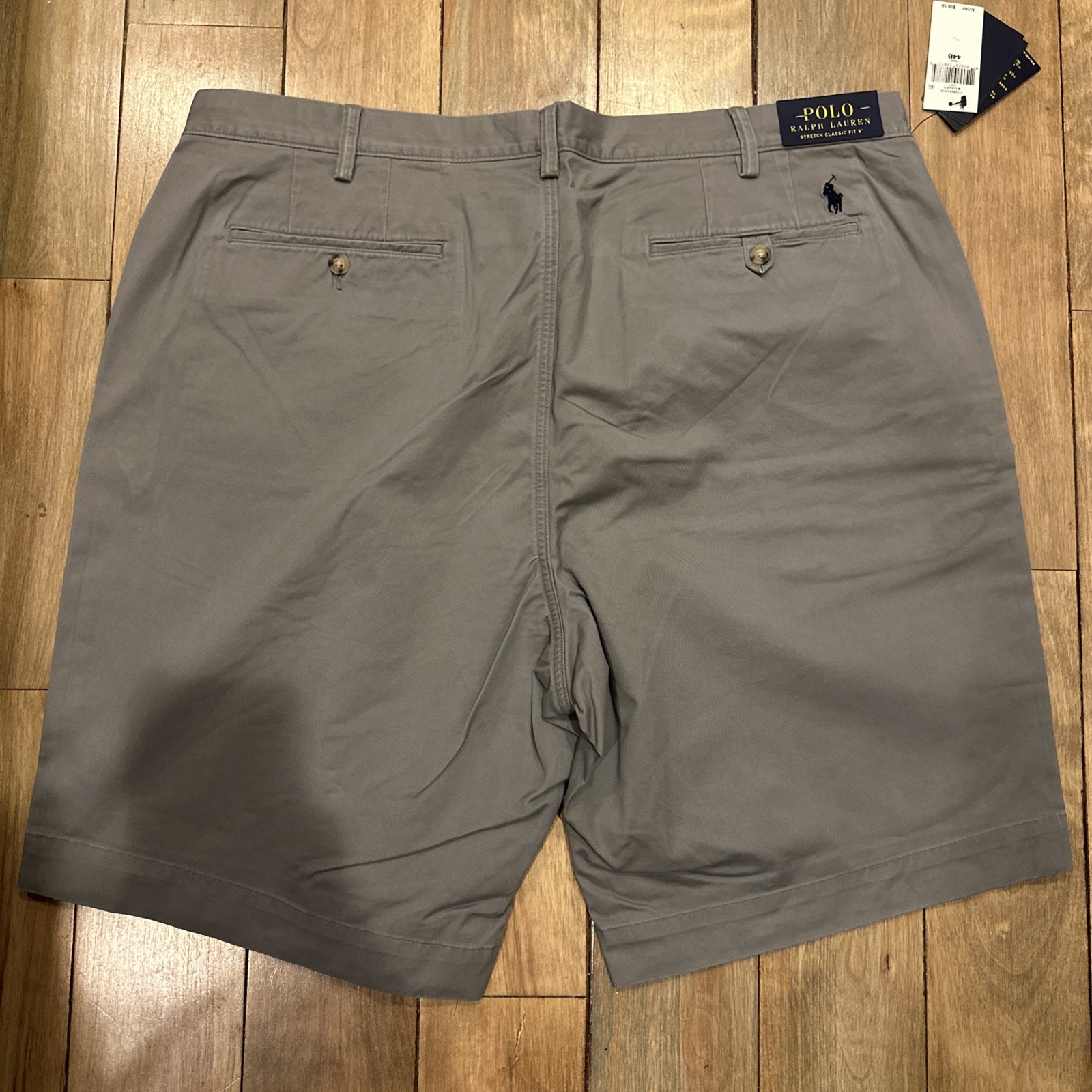 Polo Ralph Lauren Shorts Classic Stretch Fit 44B Mens Gray Preppy NWT 9in NEW