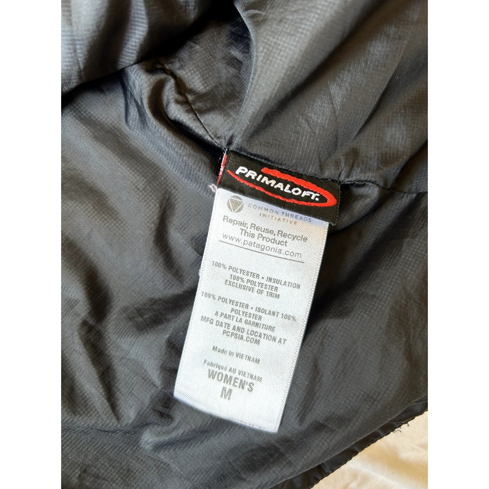 Black Patagonia Micro Puff Jacket Quilted Women’s Medium