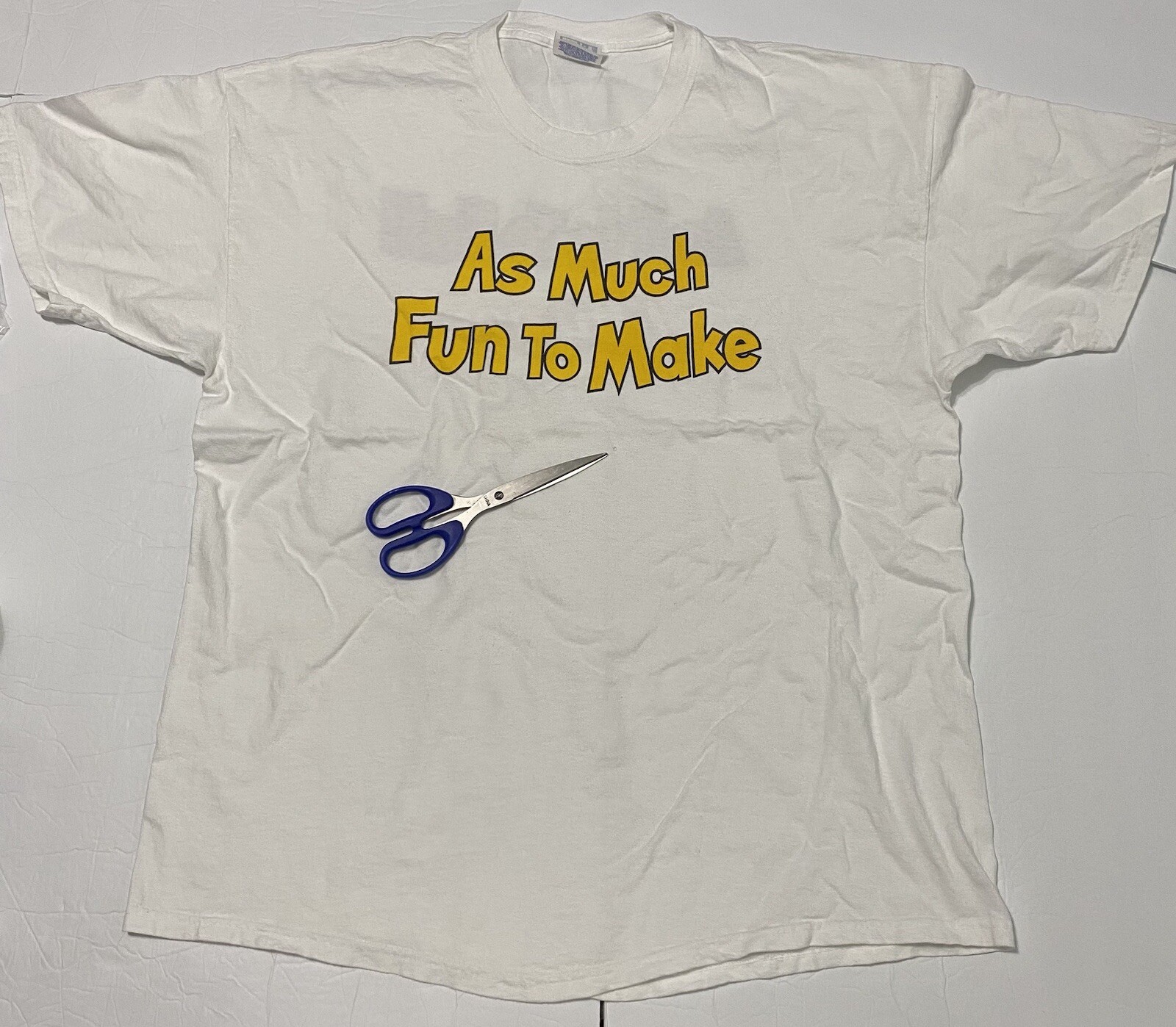 Jiffy Pop Shirt As Much Fun To Make Promo Size XL 2 Sided HAS HOLE & SHOWS AGING