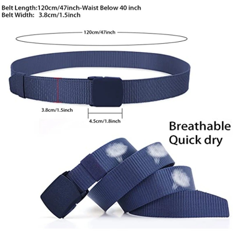 Men Casual Military Tactical Army Adjustable Quick Release Belts Pants Waistband