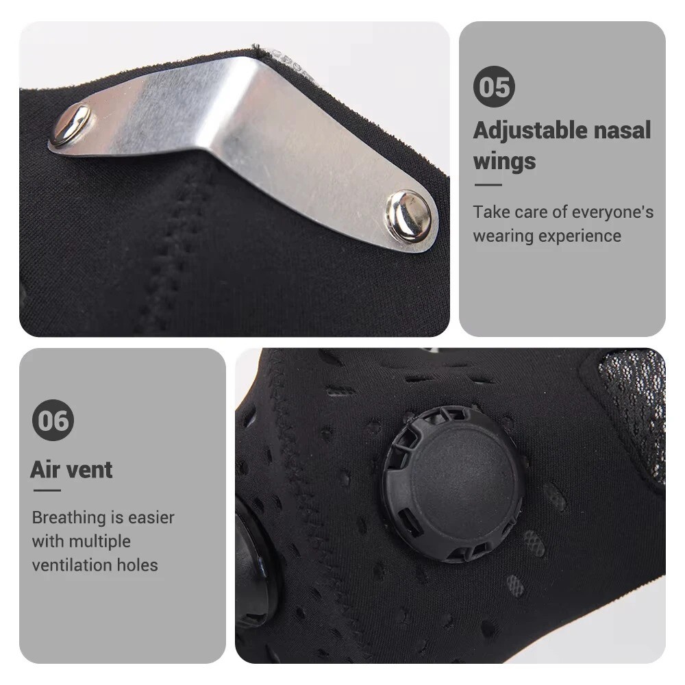 Anti Pollution Face Mask with Military Grade Protection Reusable Dust Half Mask