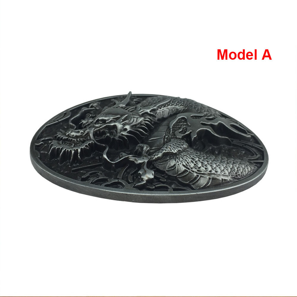 Western Cowboy Buckle Vintage Alloy Bull Engraved Belt Buckle fits 1-1/2″ Belt