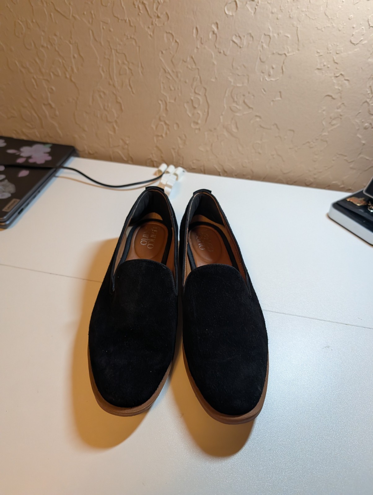 Franco Sarto Women’s Loafers Size 9 Black Suede