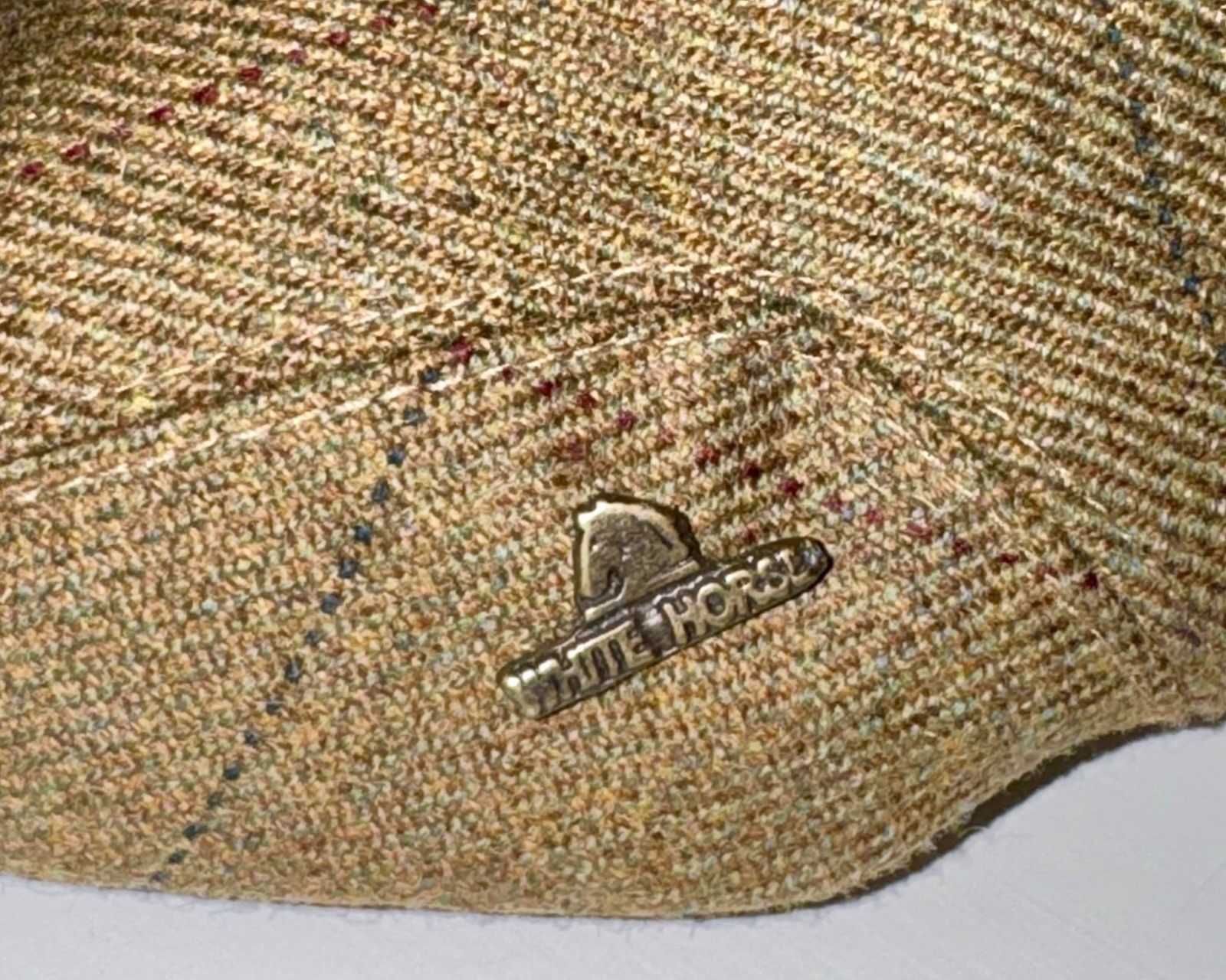 White Horse 100% Wool Flat Cap Brown Newsboy Ivy Hat Made In Portugal Teflon NWT