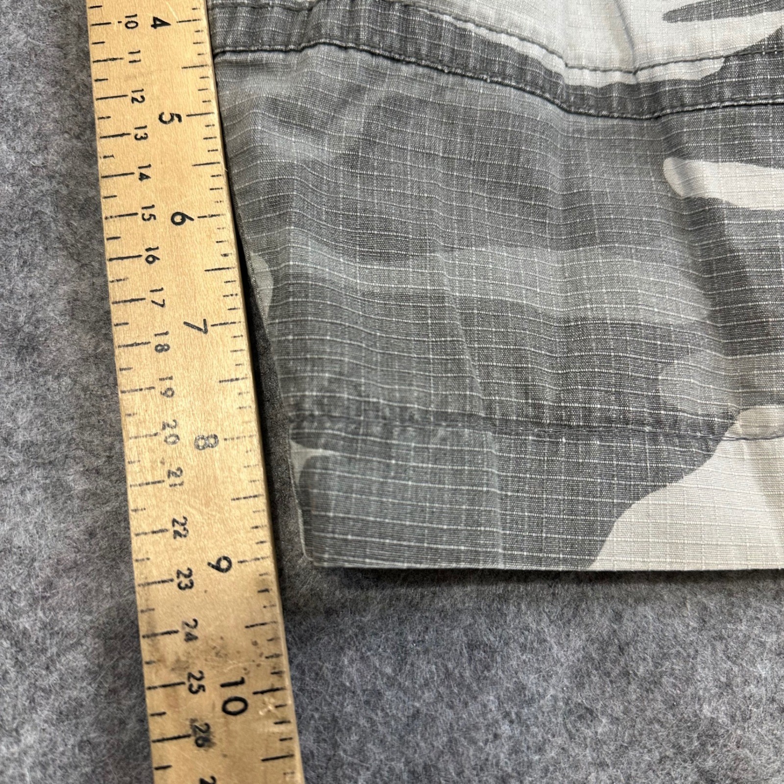 Iron Co Cargo Shorts Mens 40 Camo Y2K Ripstop Cotton Military Utility Gorpcore