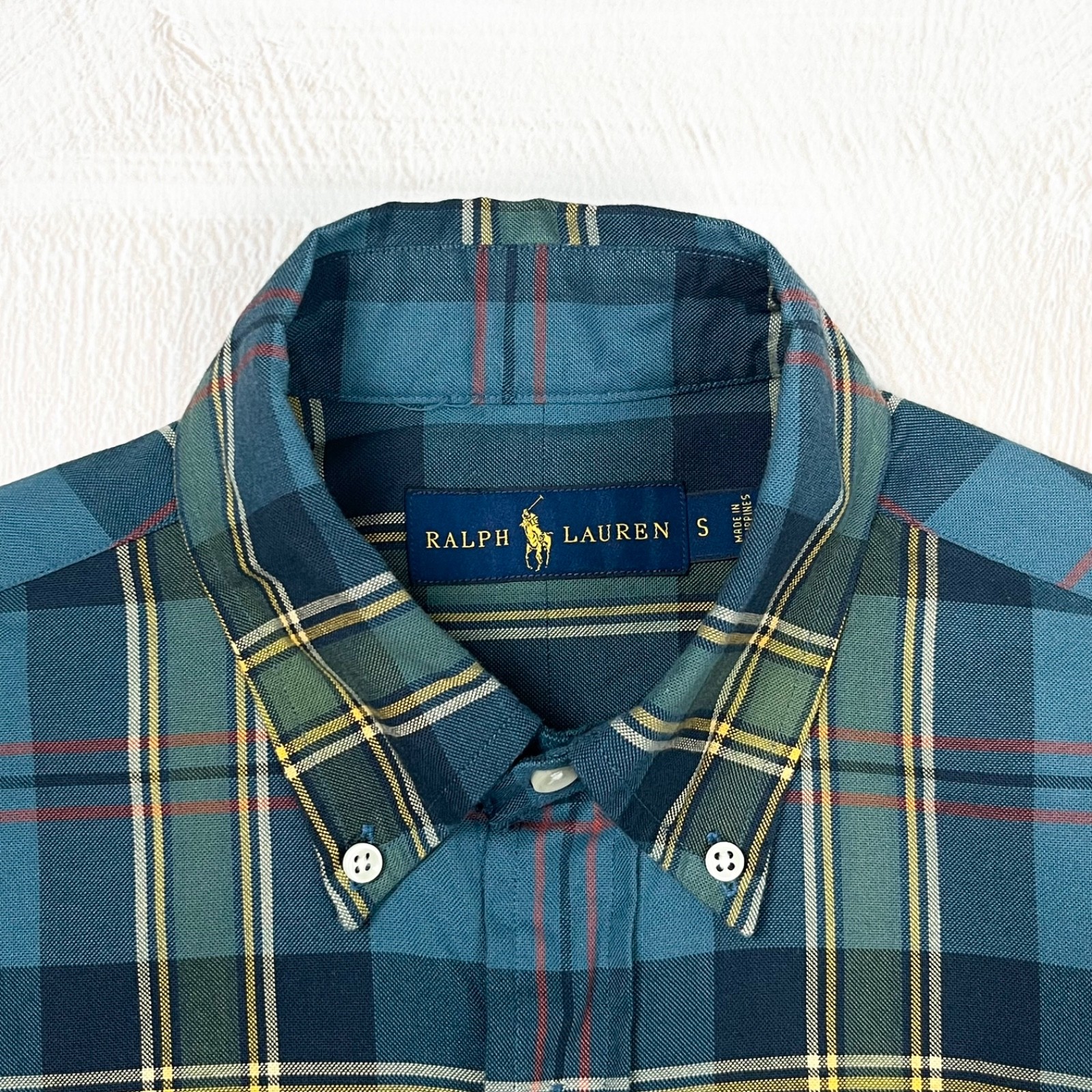 Polo Ralph Lauren Men’s Vintage Checked Plaid Button Down Classic Shirt Size S