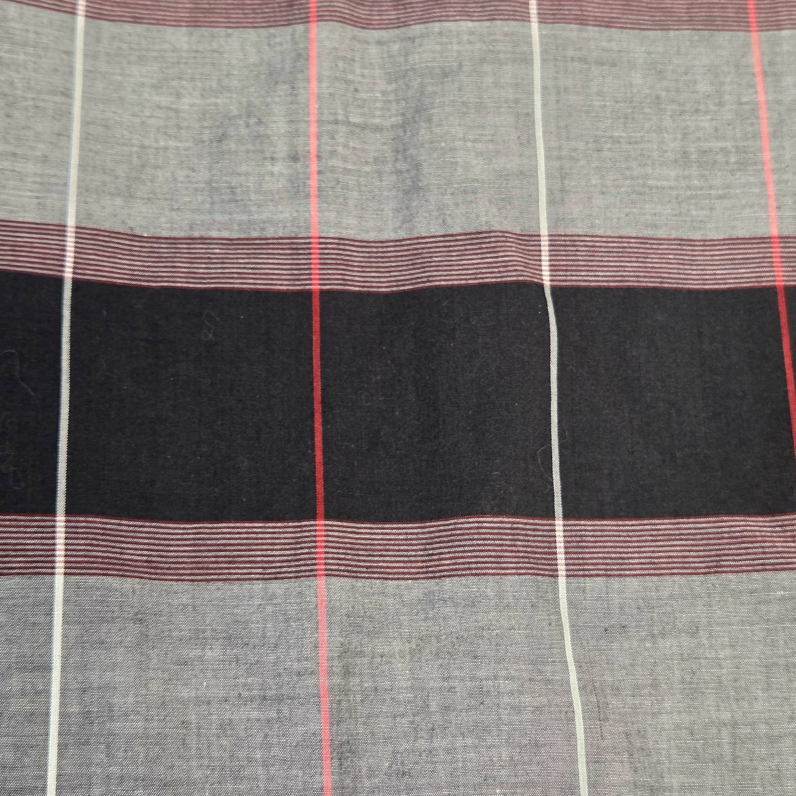 Authentic Western Youngbloods Pearl Snap Shirt Mens Large Gray Black Plaid Long