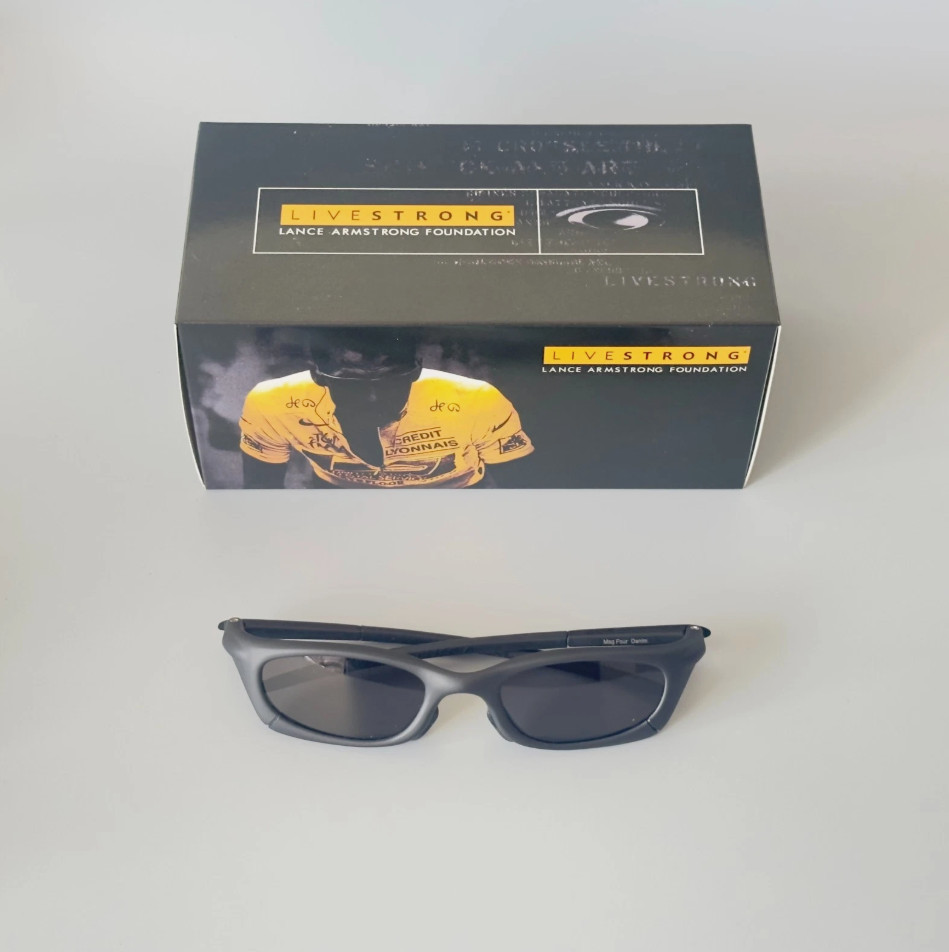 Oakley Magnesium Four Sunglasses Black Frame Black Lens Vintage