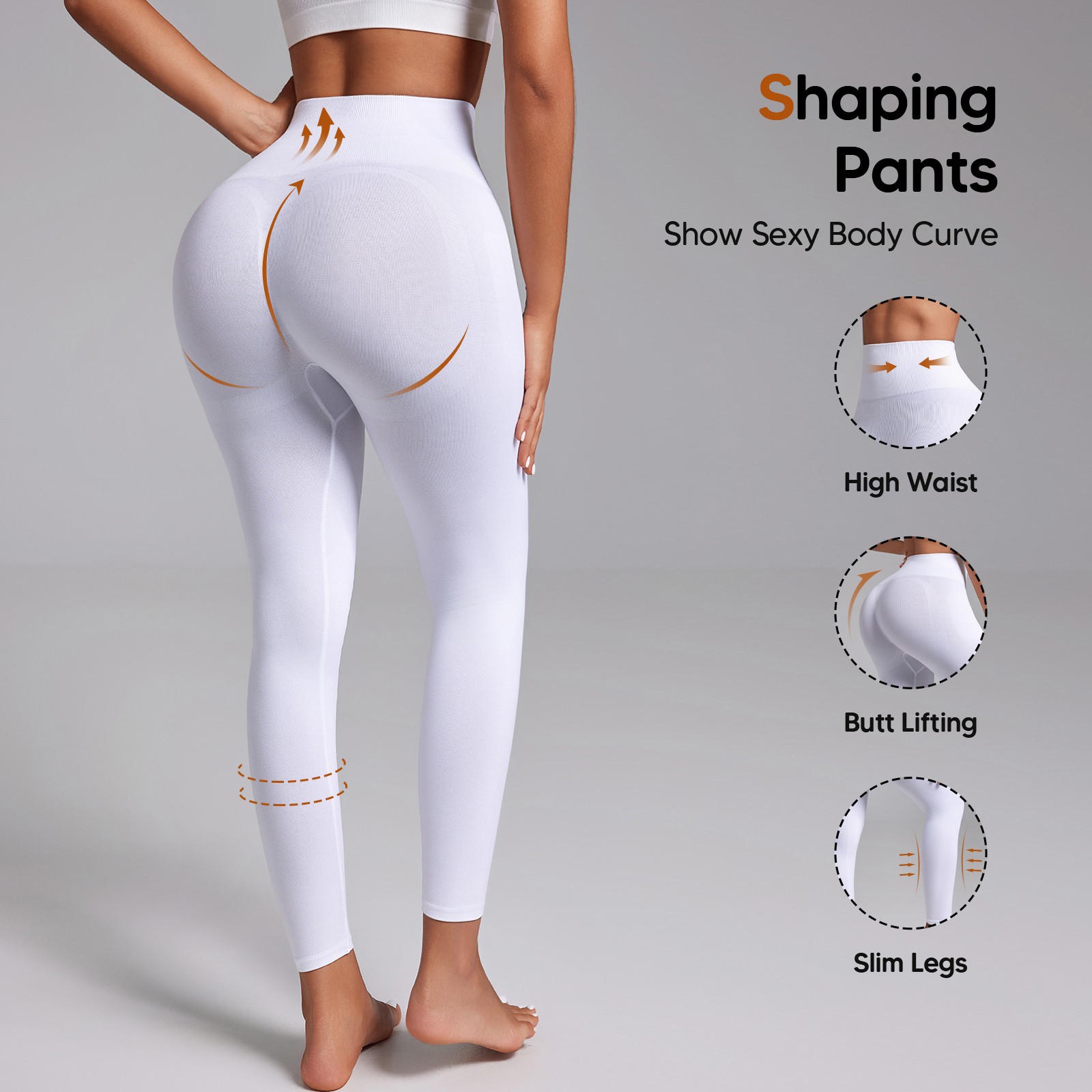 Women Slimming Anti Cellulite Compression Leggings Leg Shaper High Waist Pants