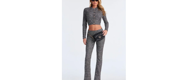 Lola Tweed Cardigan Pant Set M (8-10) | Fashion Nova