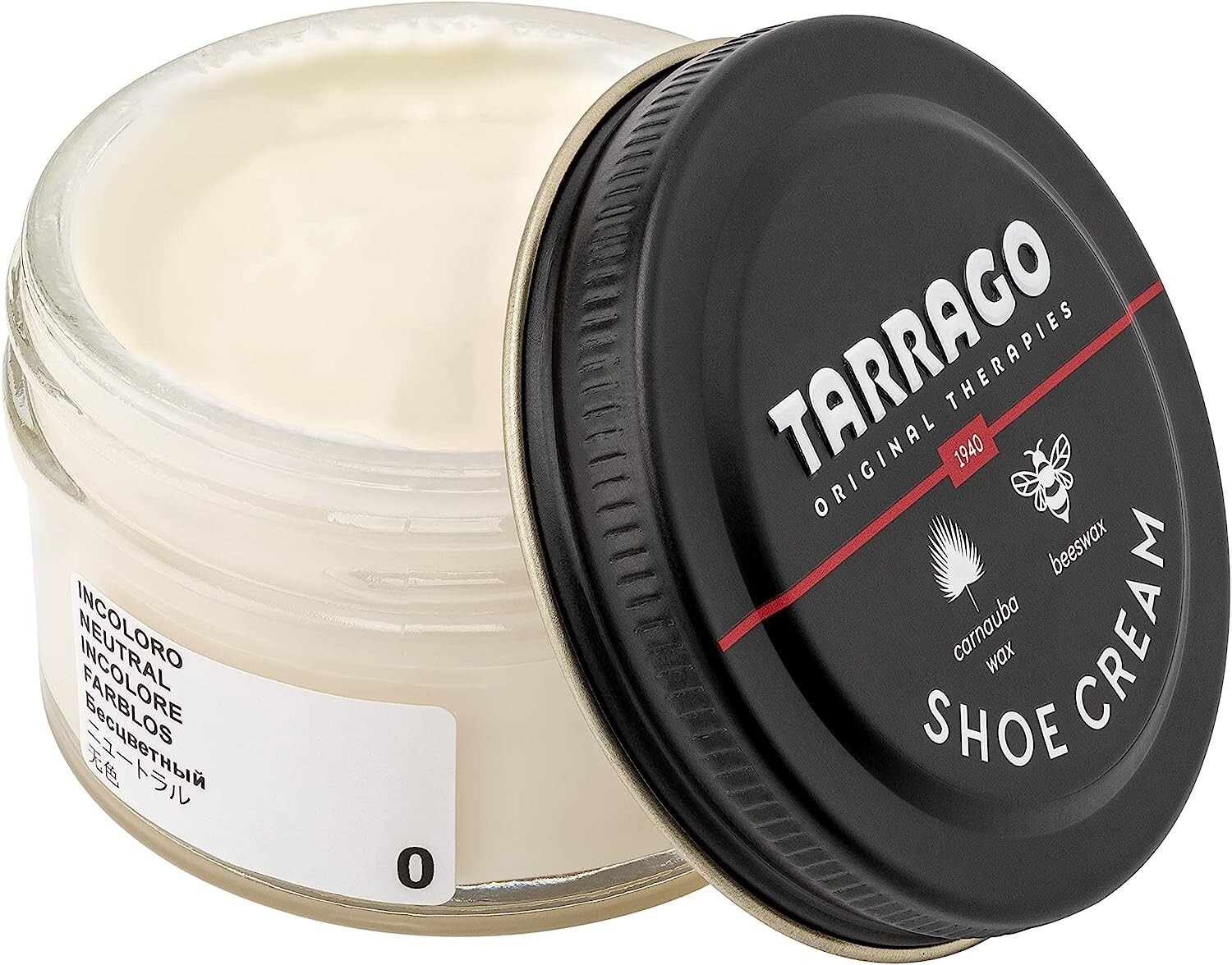 Tarrago Shoe Synthetic Leather Boot Purse jacket Cream Jar 50ml – Neutral #00