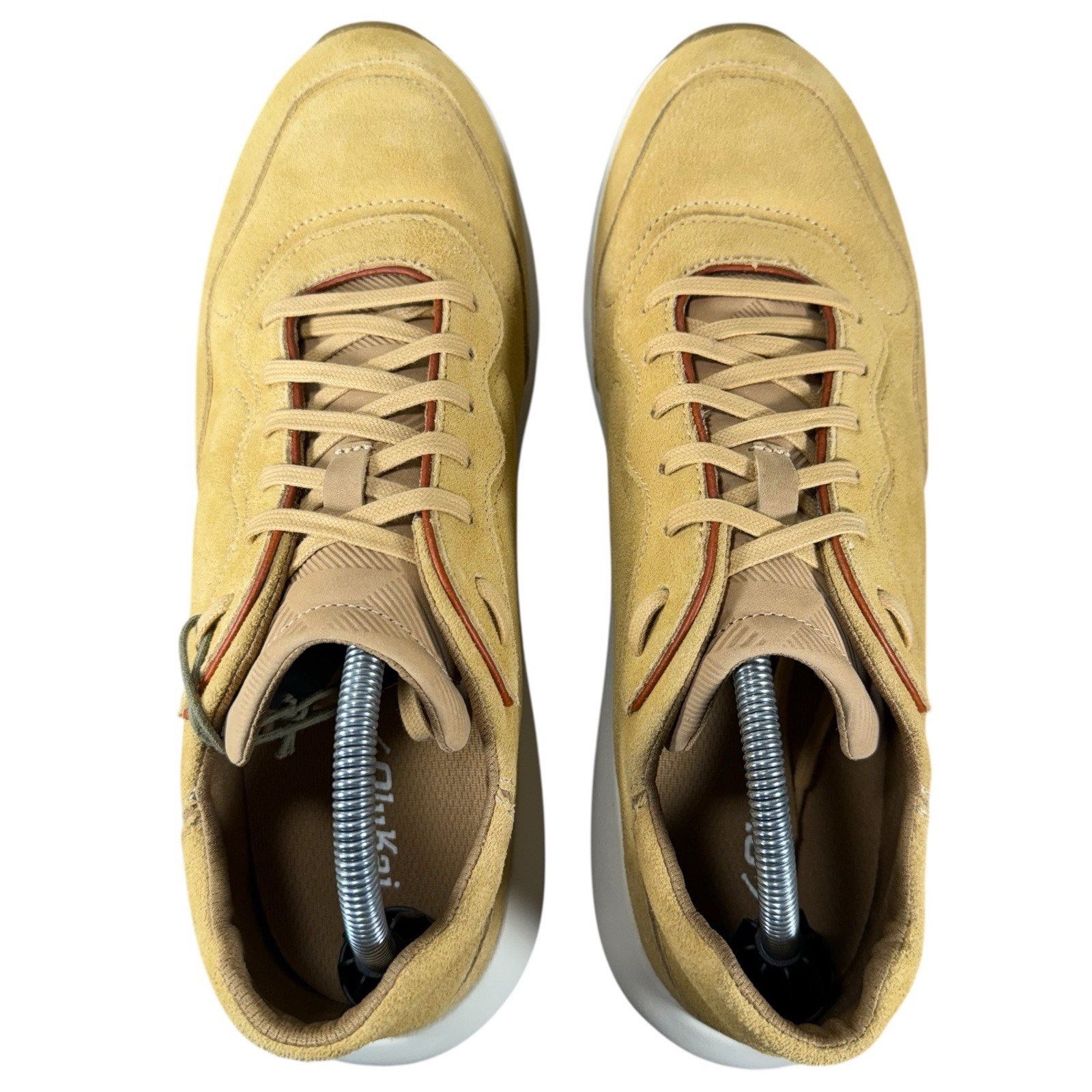 OluKai Sneakers Koheo Suede Leather Golden Tan Size Men’s 10.5 Shoes NWT