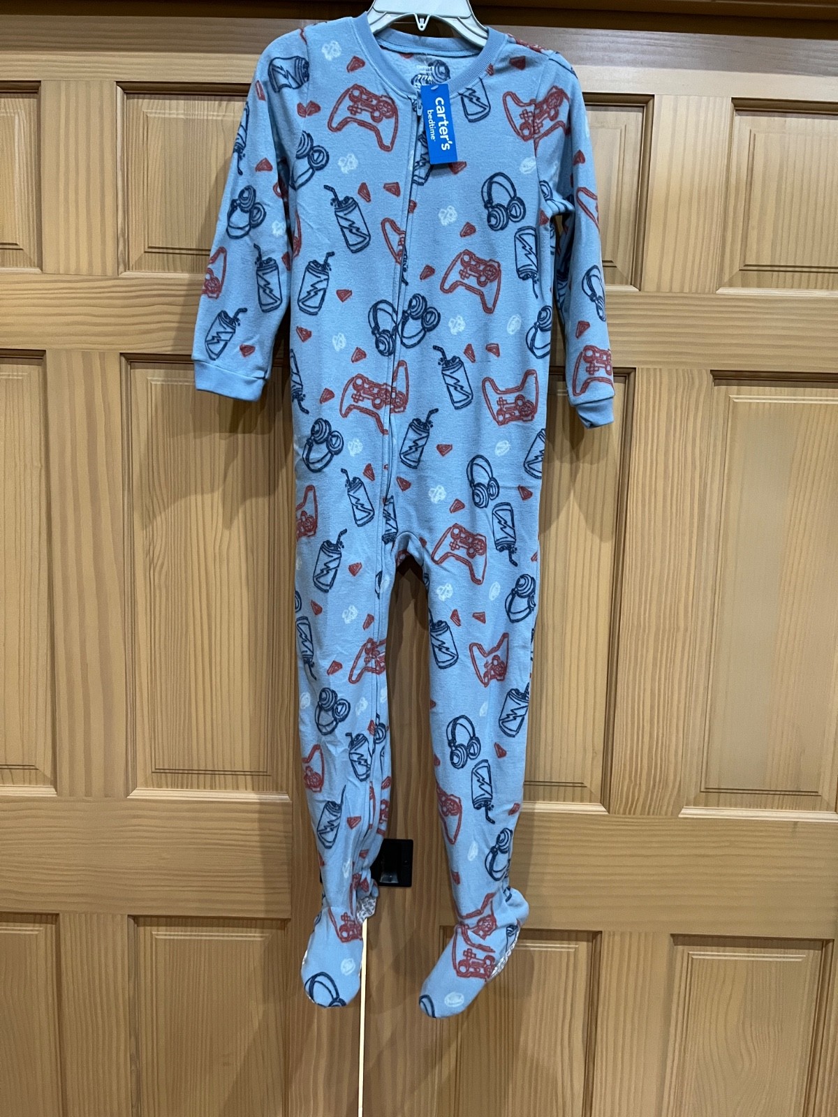 Carter’s Kid Boys 1-Pc Video Game Controller Fleece Footie Pajamas Many size NEW