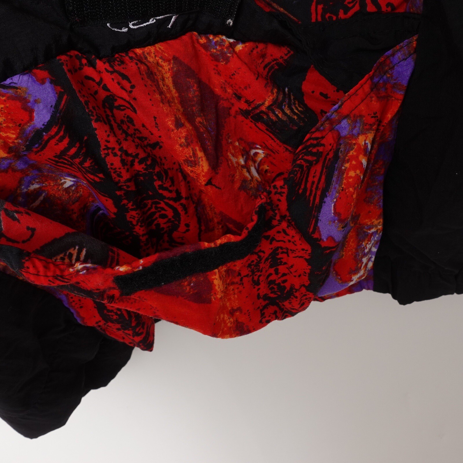 Vintage Womens 80s 90s Bike Cycling Jacket Hooded Windbreaker All Over Print AOP