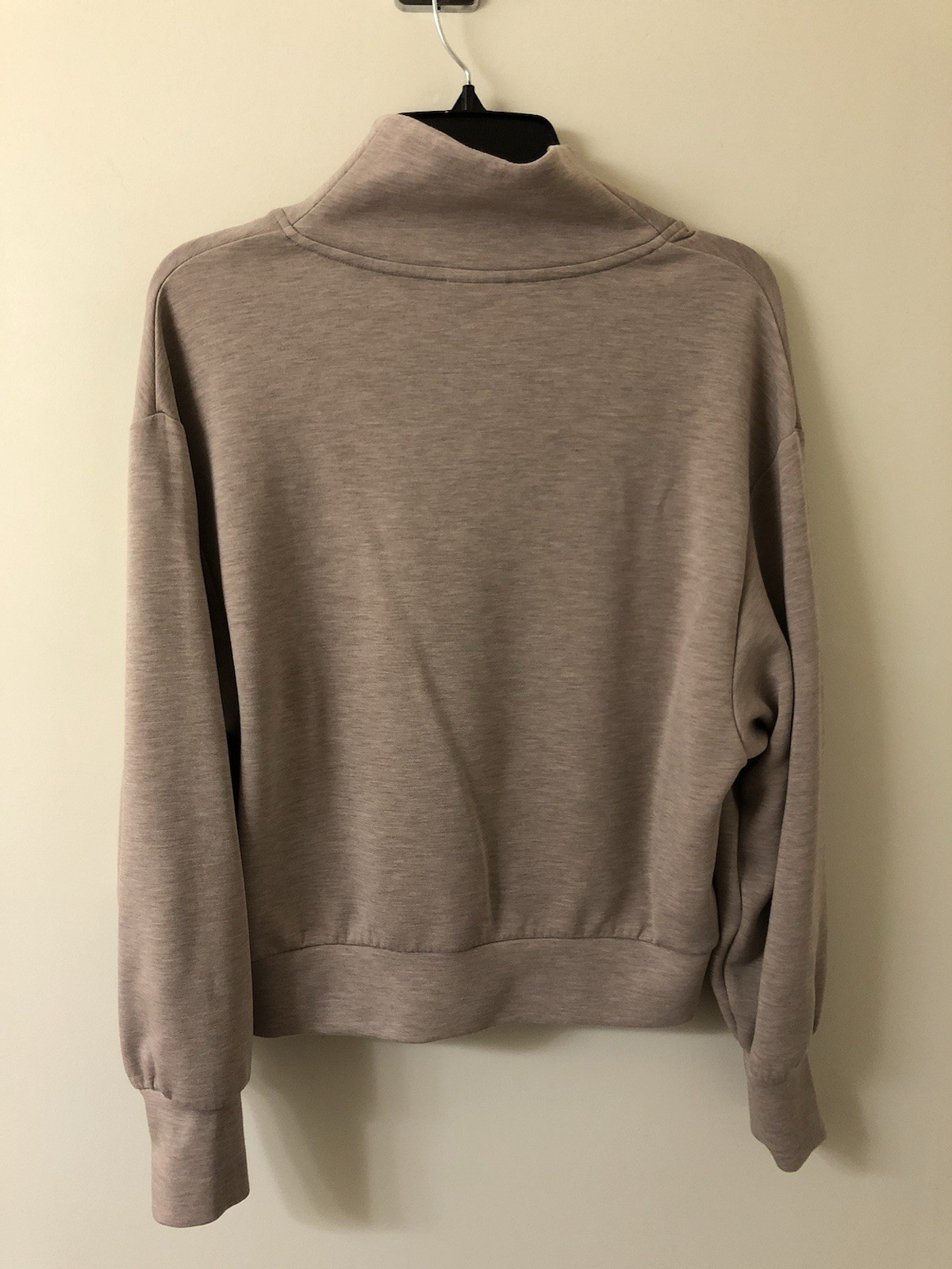Varley Doublesoft Davidson 1/4 Zip Pullover Sweatshirt Size Womens Small Taupe