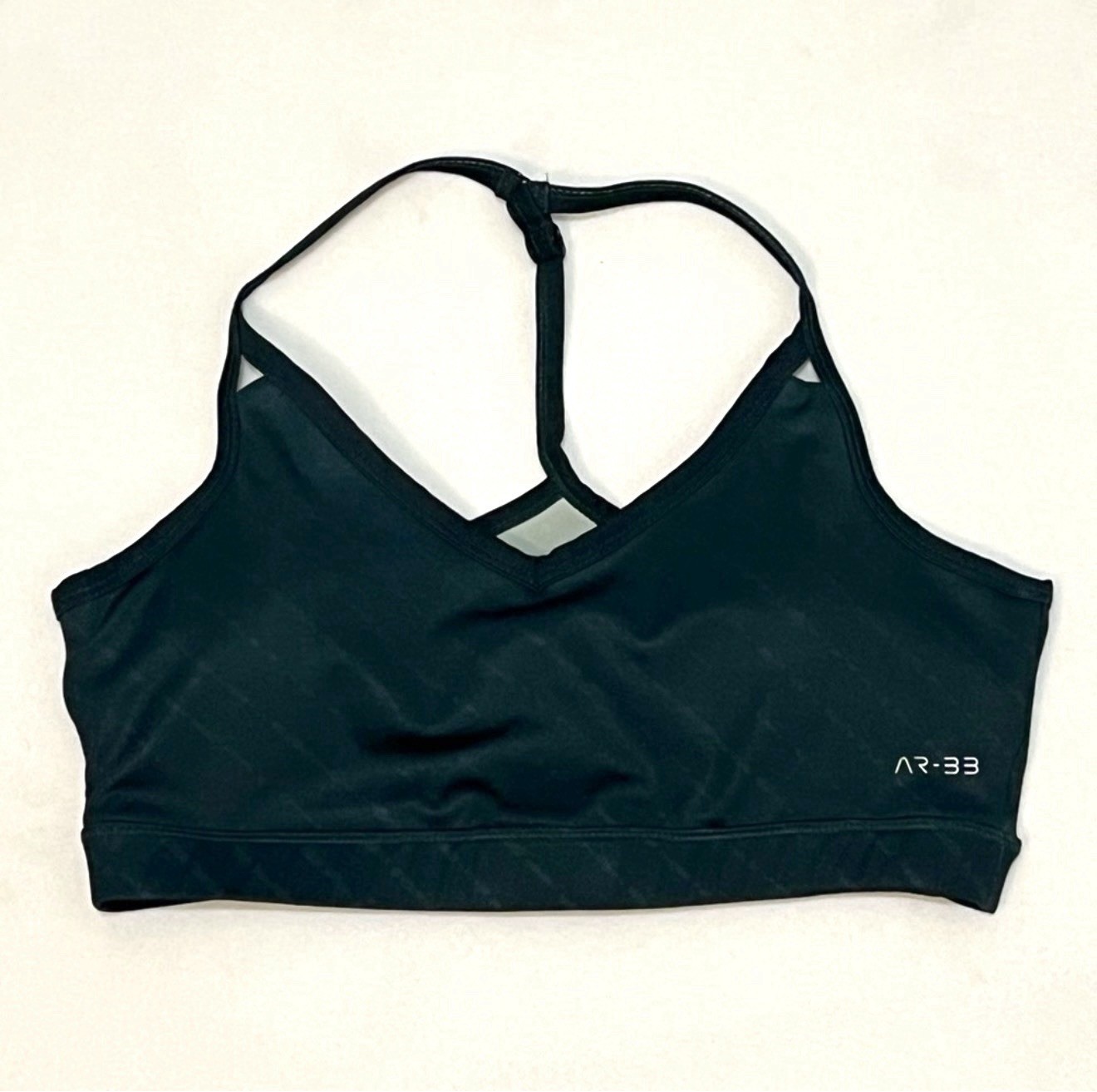 AR-33 Green Racerback Sports Bra Medium Support Wireless Adjustable Women’s M