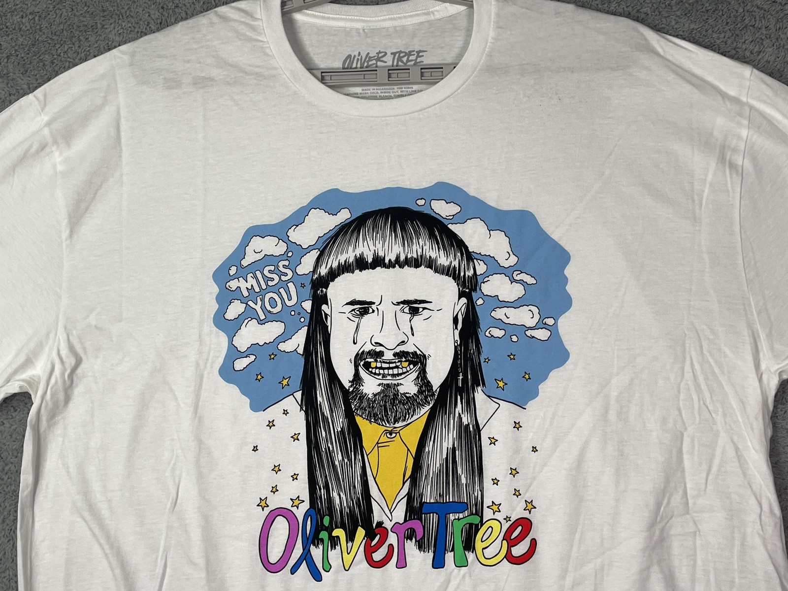 Oliver Tree T Shirt Size 3XL Miss You Official Merch Cowboys Dont Cry Licensed