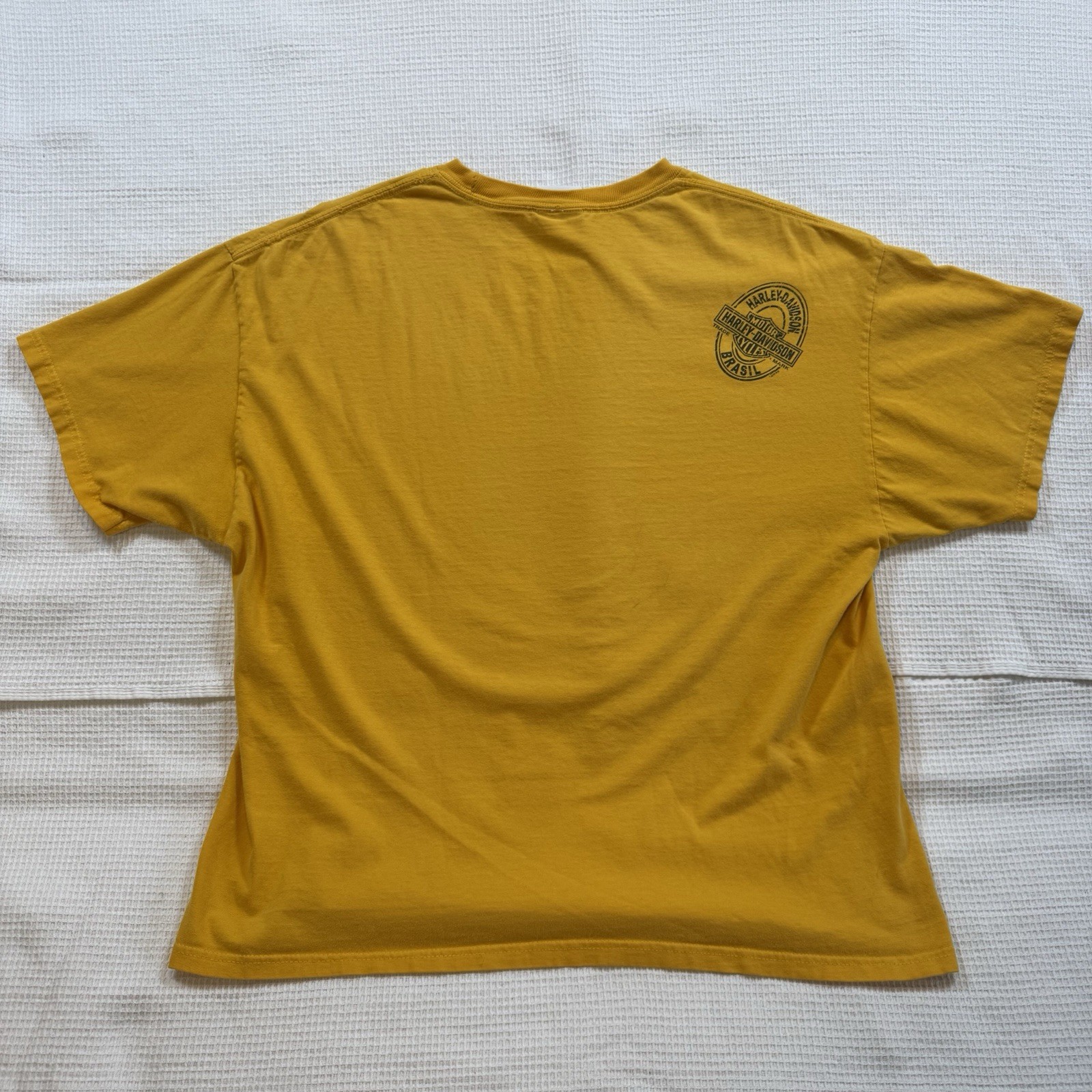 Vintage Harley Davidson T-Shirt Men’s XL Basil Yellow 2011
