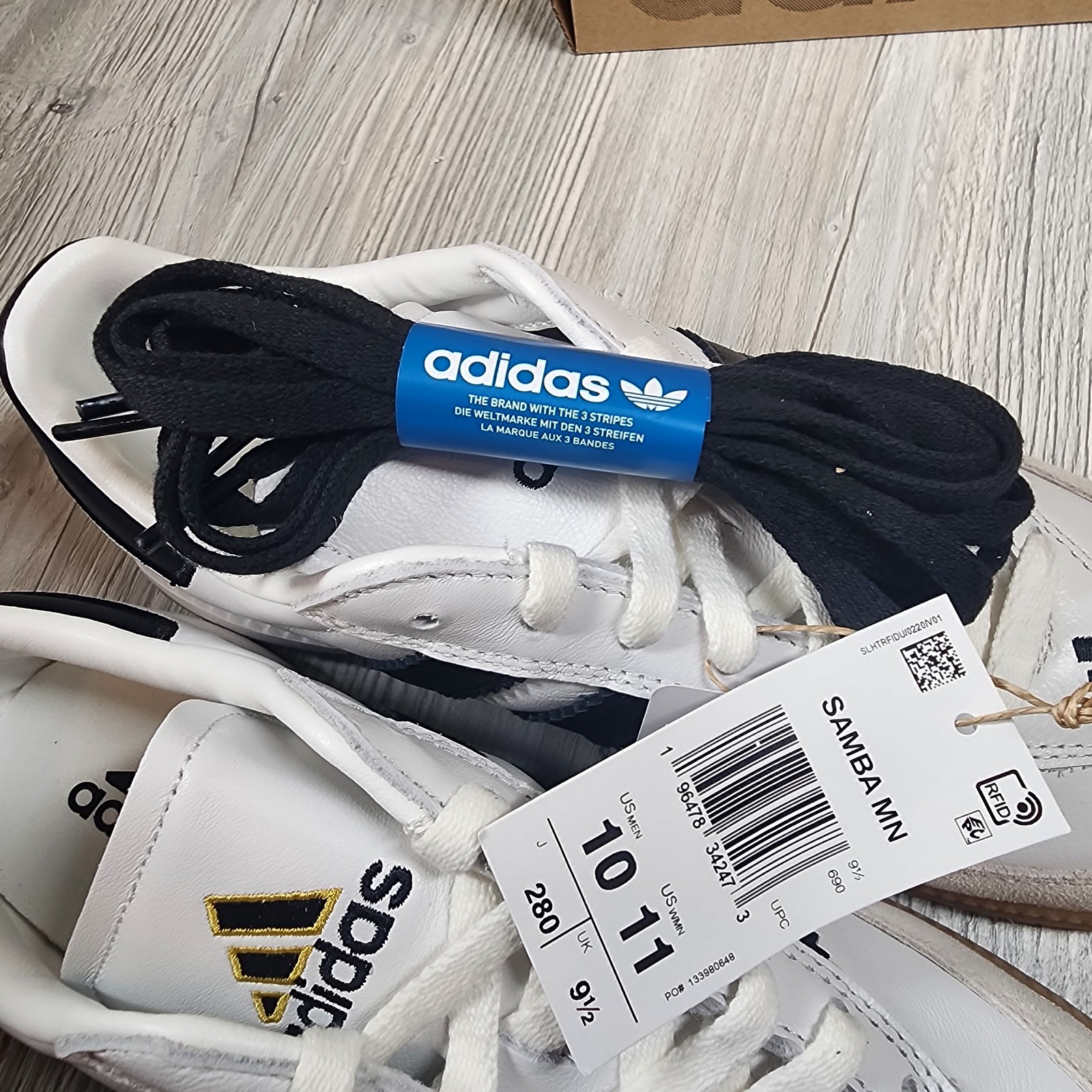 Adidas Originals Samba MN Sneaker White/Black Mens Sizes 9-13 New IF1953