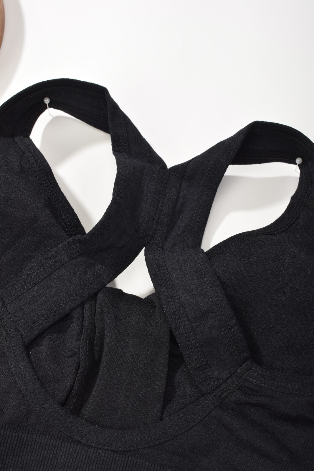 Front Zip Sports Bra Racerback High Support Wireless Fitness Bralette