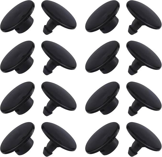 8 Sets Replacement Rivets, Clogs Shoe Strap Repair Fastener Button, Black Riv…