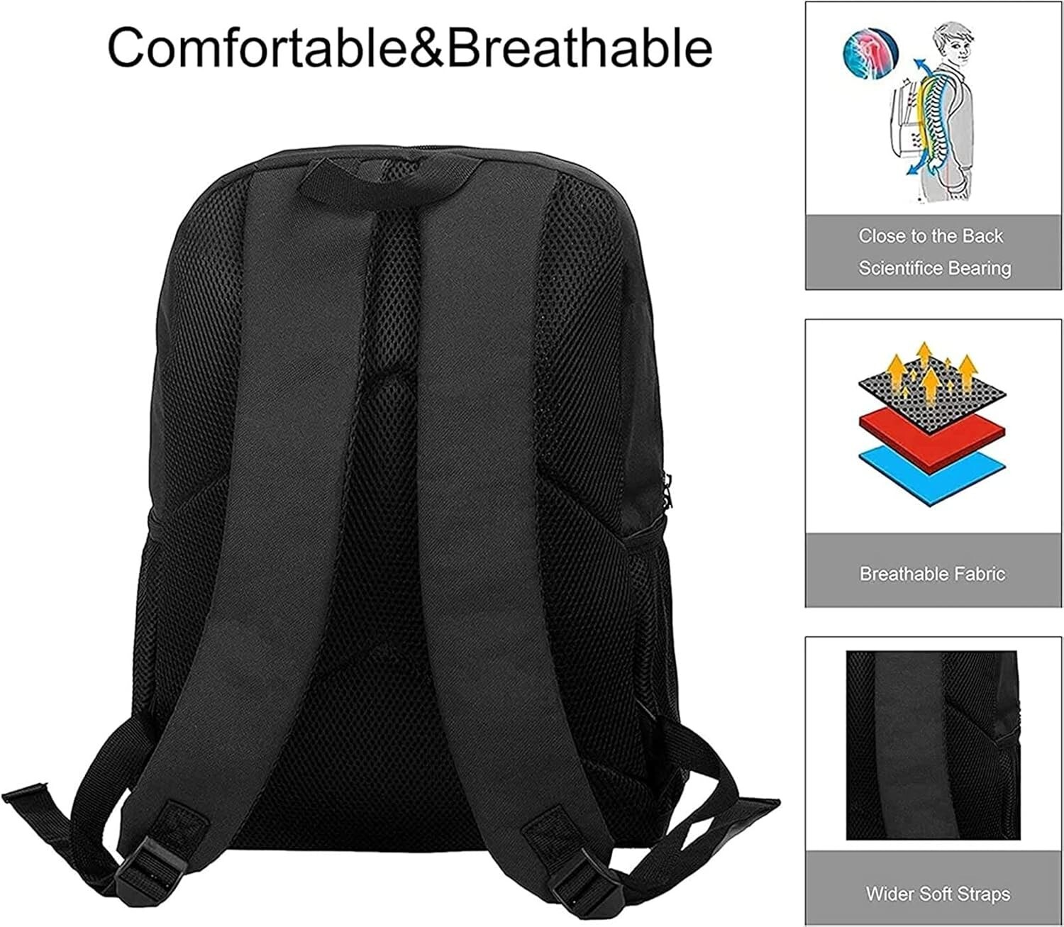 Horror Five Nights At Game Freddy’S Backpack Lunch Bag Pencil Bag Cartoon