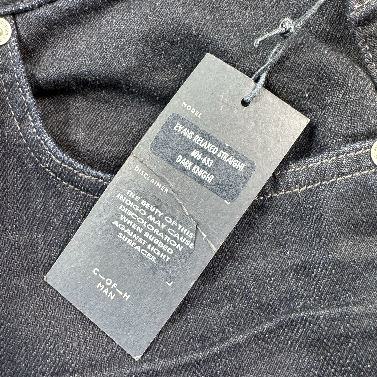 Citizens Of Humanity Evans Relaxed Deep Blue Stretch Denim Men’s Jeans 32 NWT