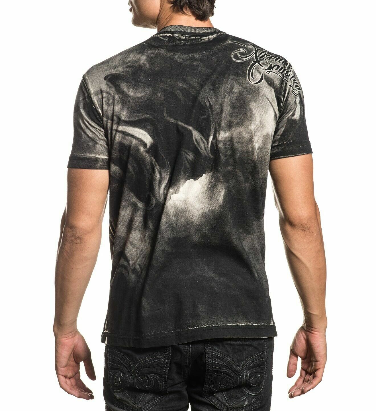 Xtreme Couture Affliction Men’s T-Shirt DARK HORSE Skull Tattoo Biker S-5XL