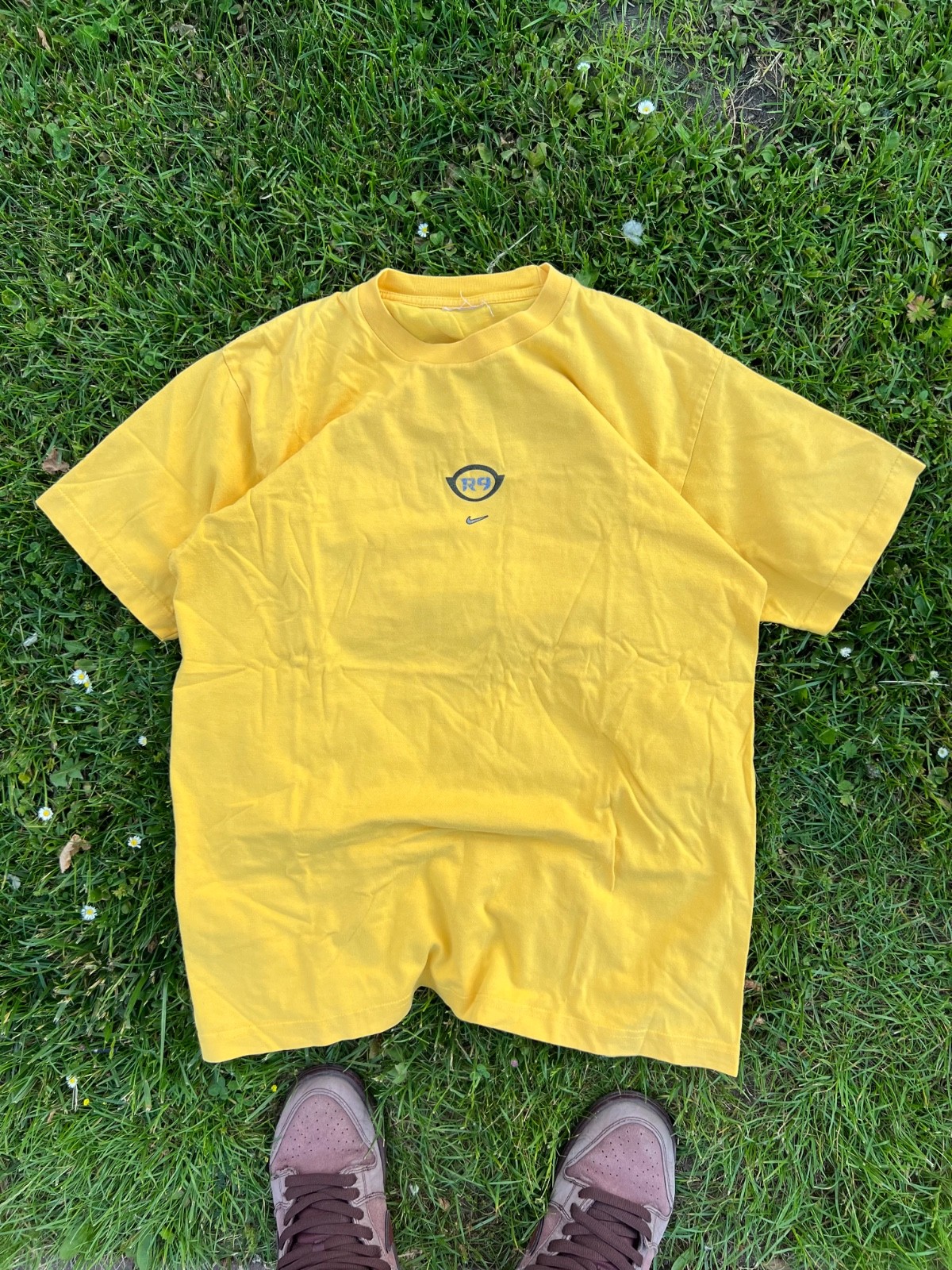 VERY RARE Ronaldo Nazario Brazil Vintage 90s Nike T-Shirt S/M