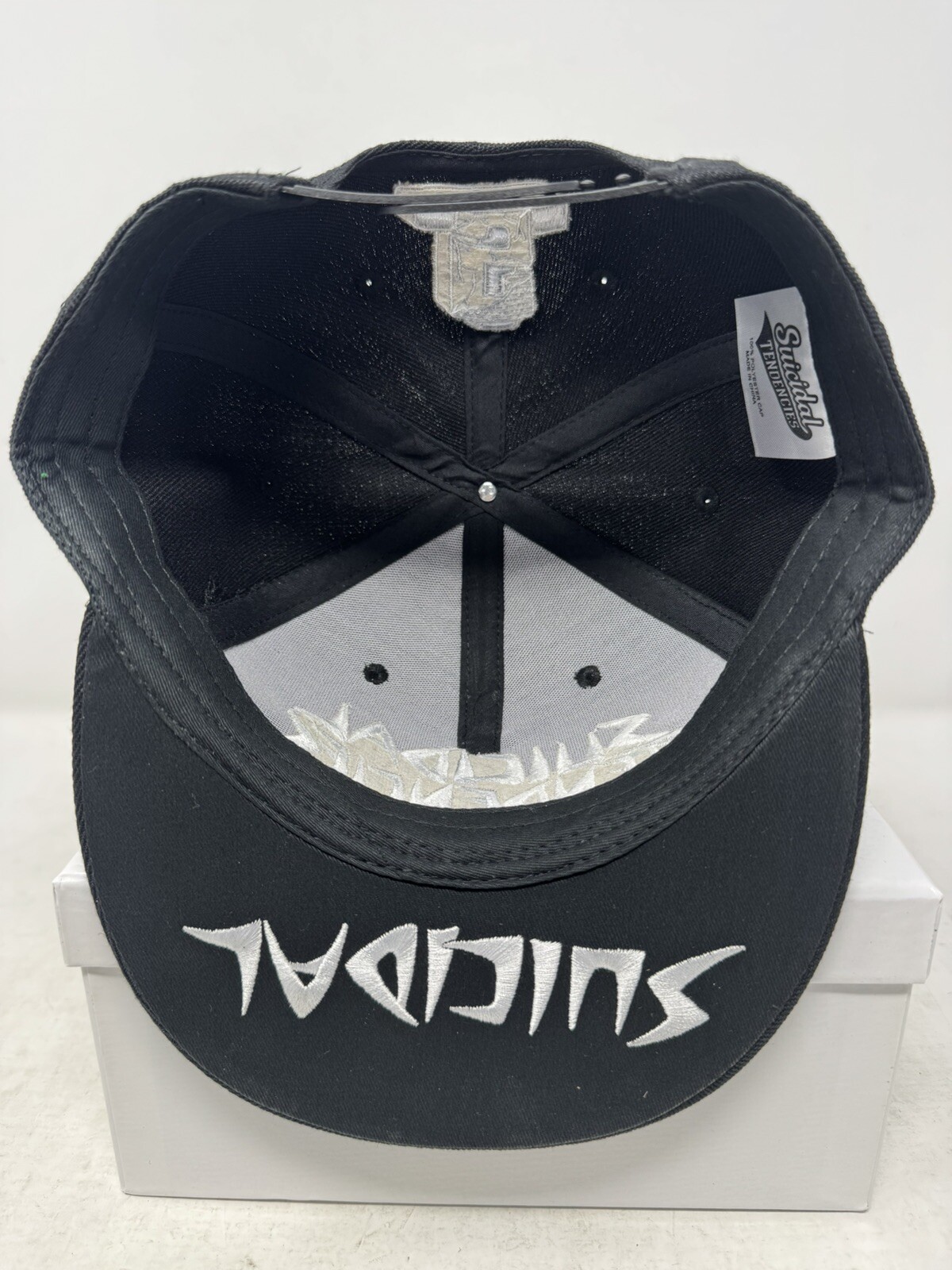 New Suicidal Tendencies OG White Logo Flip Bill Snapback Black Hat Cap