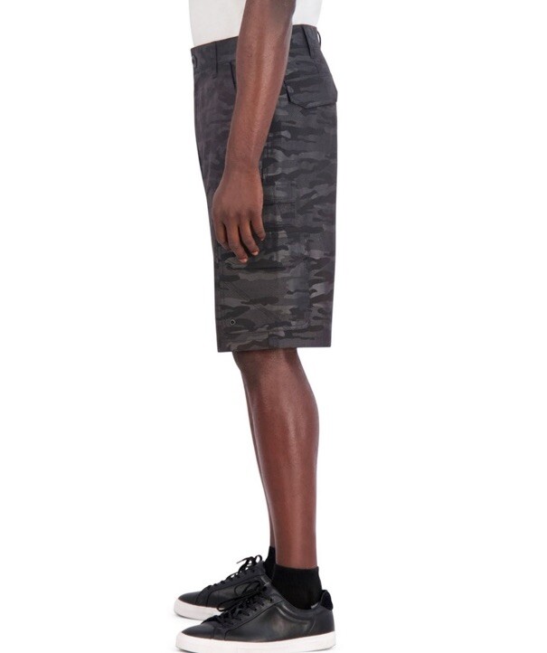 IRON CO. Hybrid Shorts Black Camo Cargo Size 32 NEW