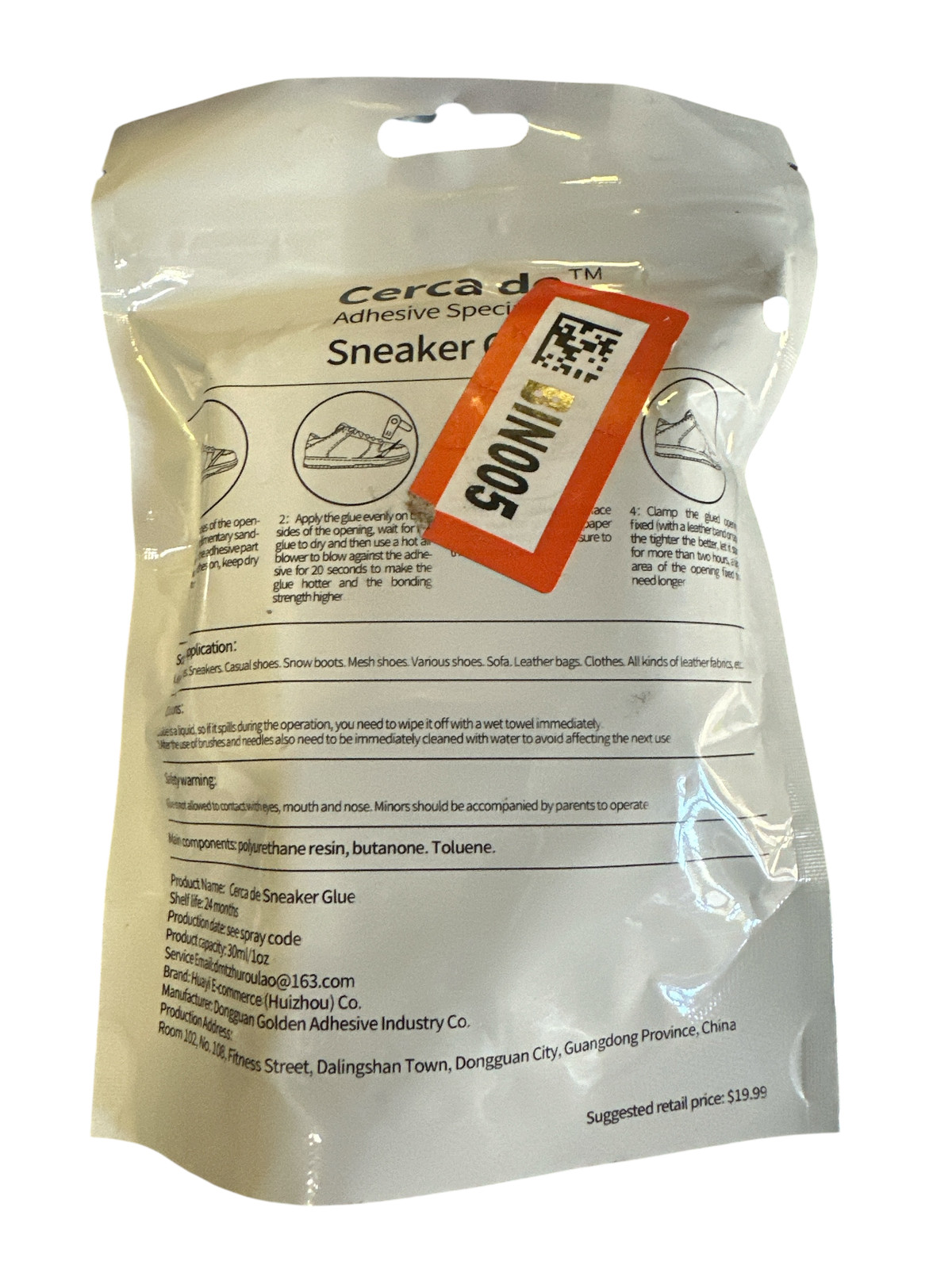 Shoe Glue Professional Grade Shoe Repair Glue 30ML 1 oz