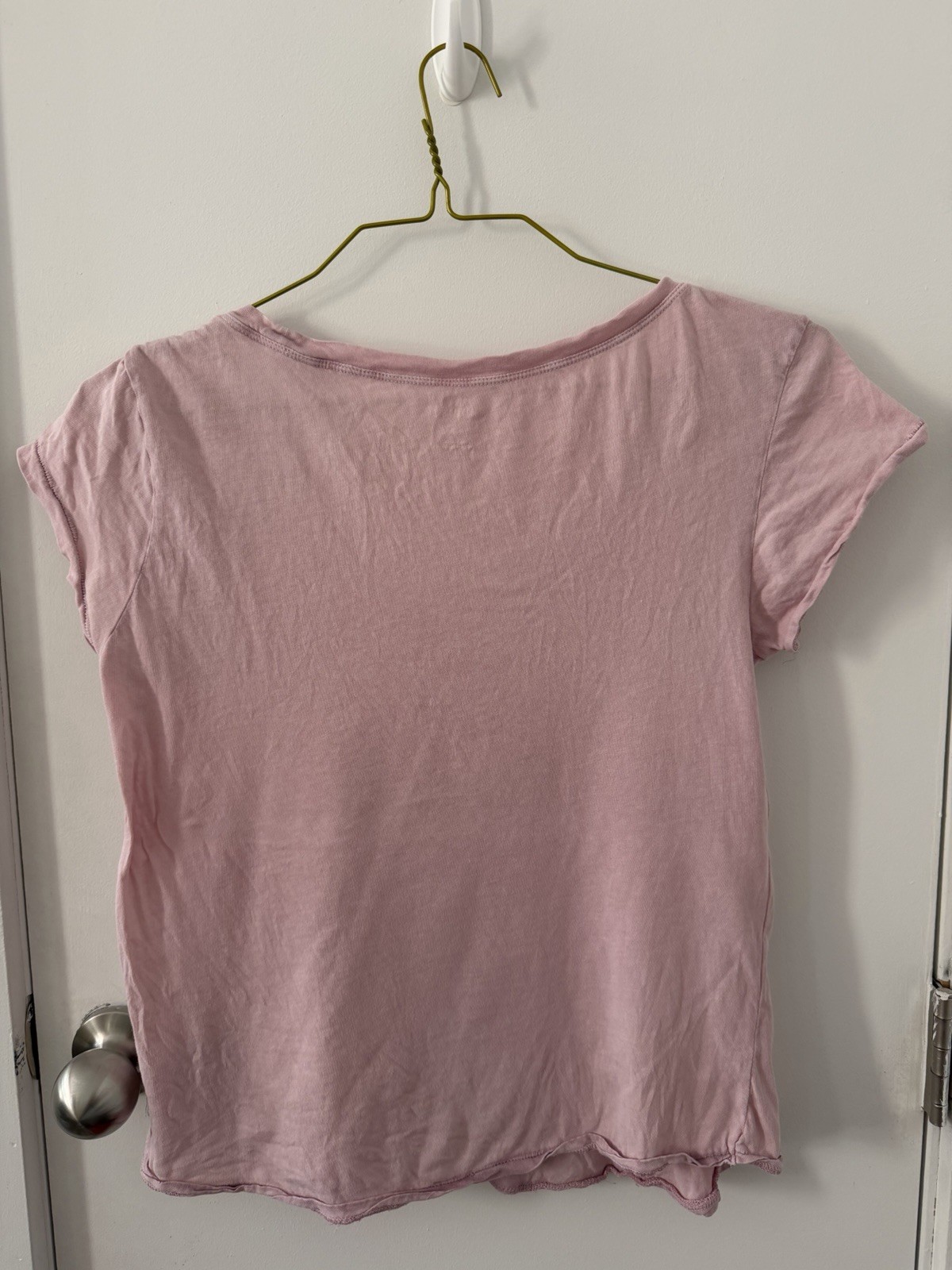 Urban Outfitters Vintage Pink Short Sleeve Tshirt Round Neck Boho Sz Sm Fits M