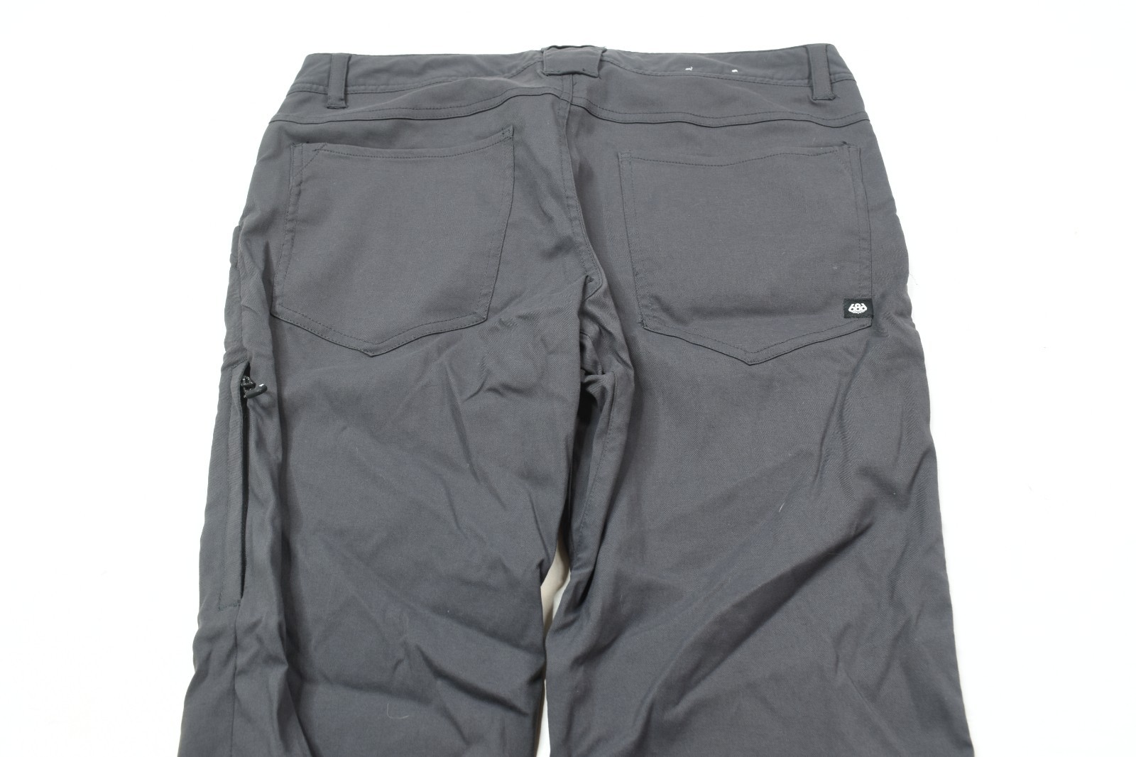 686 Everywhere Pants Mens 32×30 Gray Slim Fit Nylon Stretch Drawstring Hiking