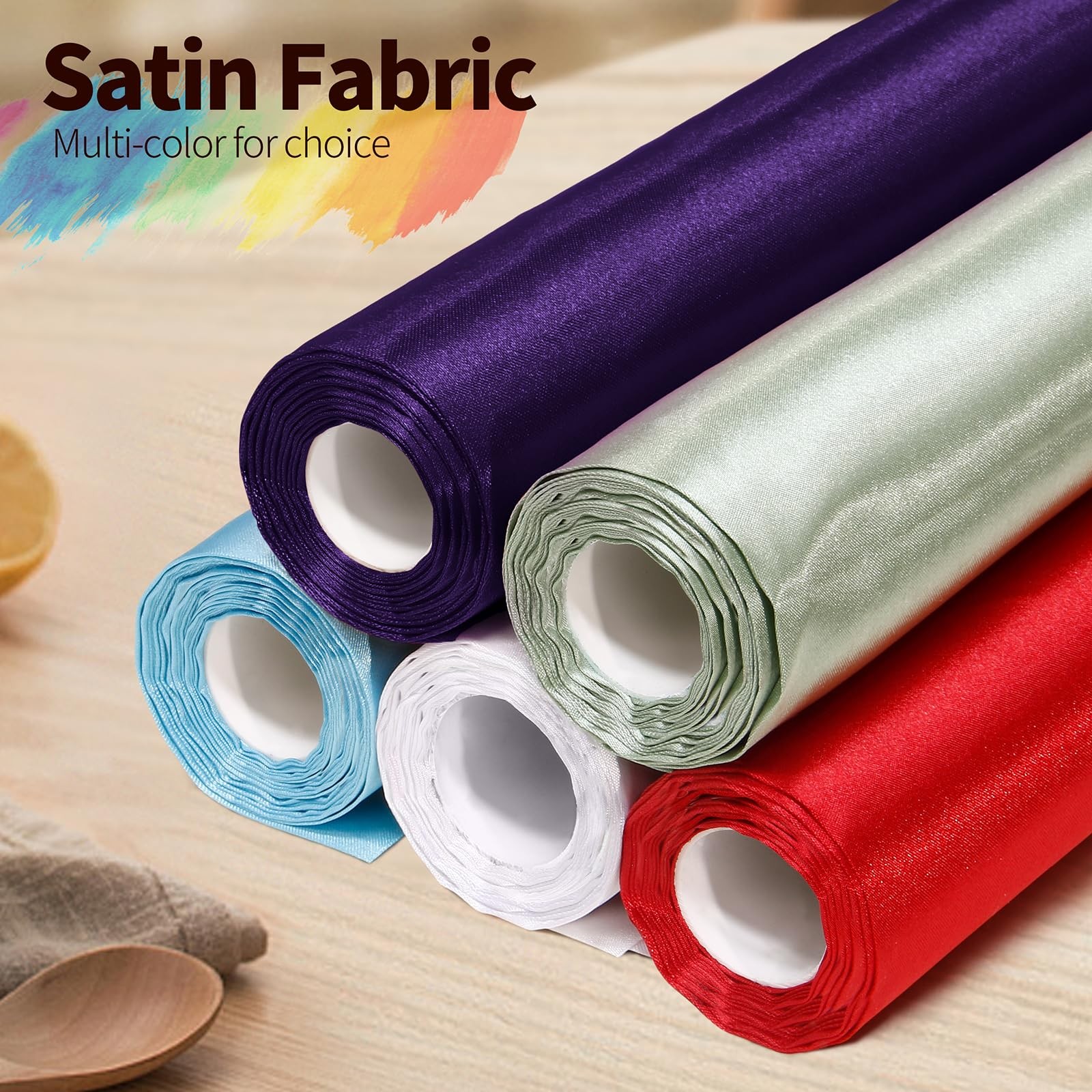 Horbaunal Dark Purple 60″ Wide Charmeuse Satin Fabric By The Yard