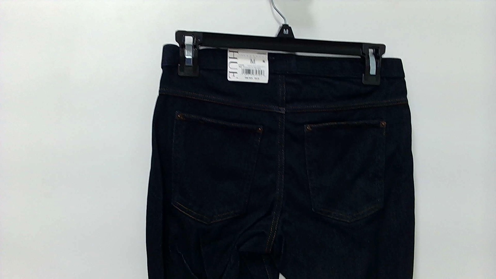 HUE Original Denim Leggings Size Medium Pull On Midnight Rinse Casual
