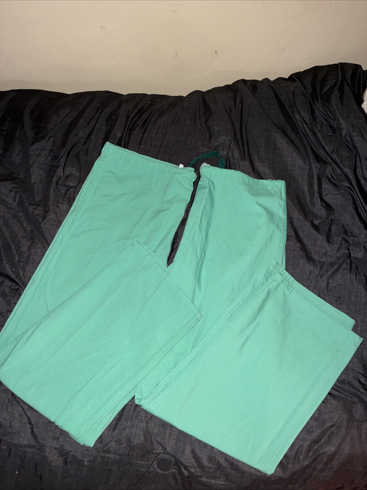 Lot of 2 Medline M500 NT JM-CM Scrub Pants Medium Green Unisex Straight Leg