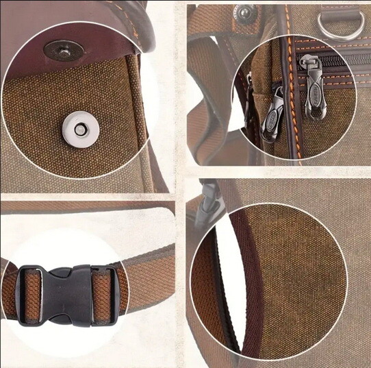 Men’s Multi-Purpose Canvas Drop Leg Bag Travel Waist Pack Motorcycle Hiking bag