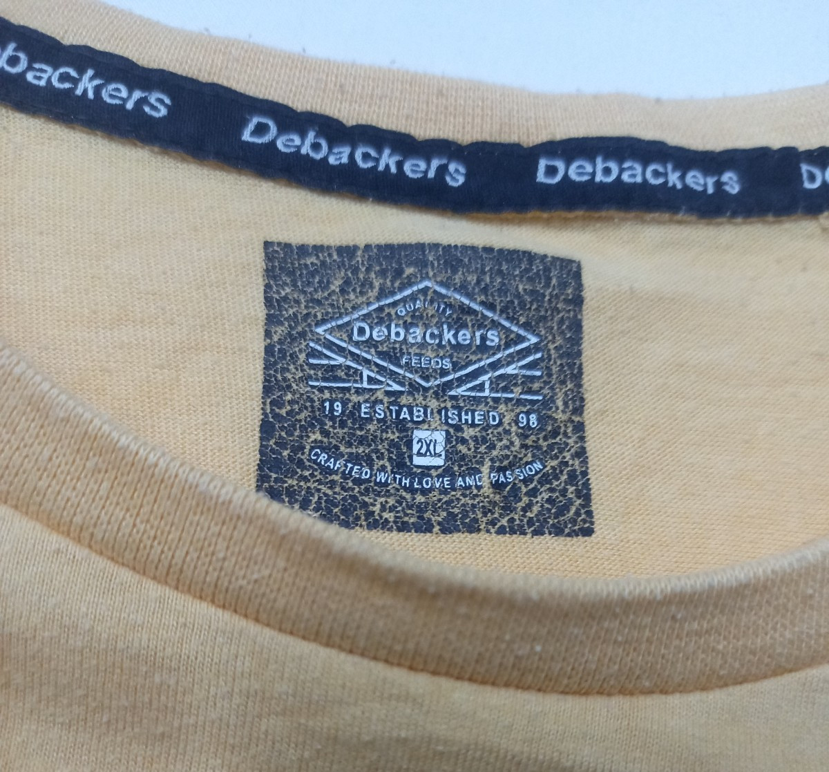 Debackers SKATE Graphic T-Shirt Men’s 2XL Beige Vintage 90s Style Skater Tee