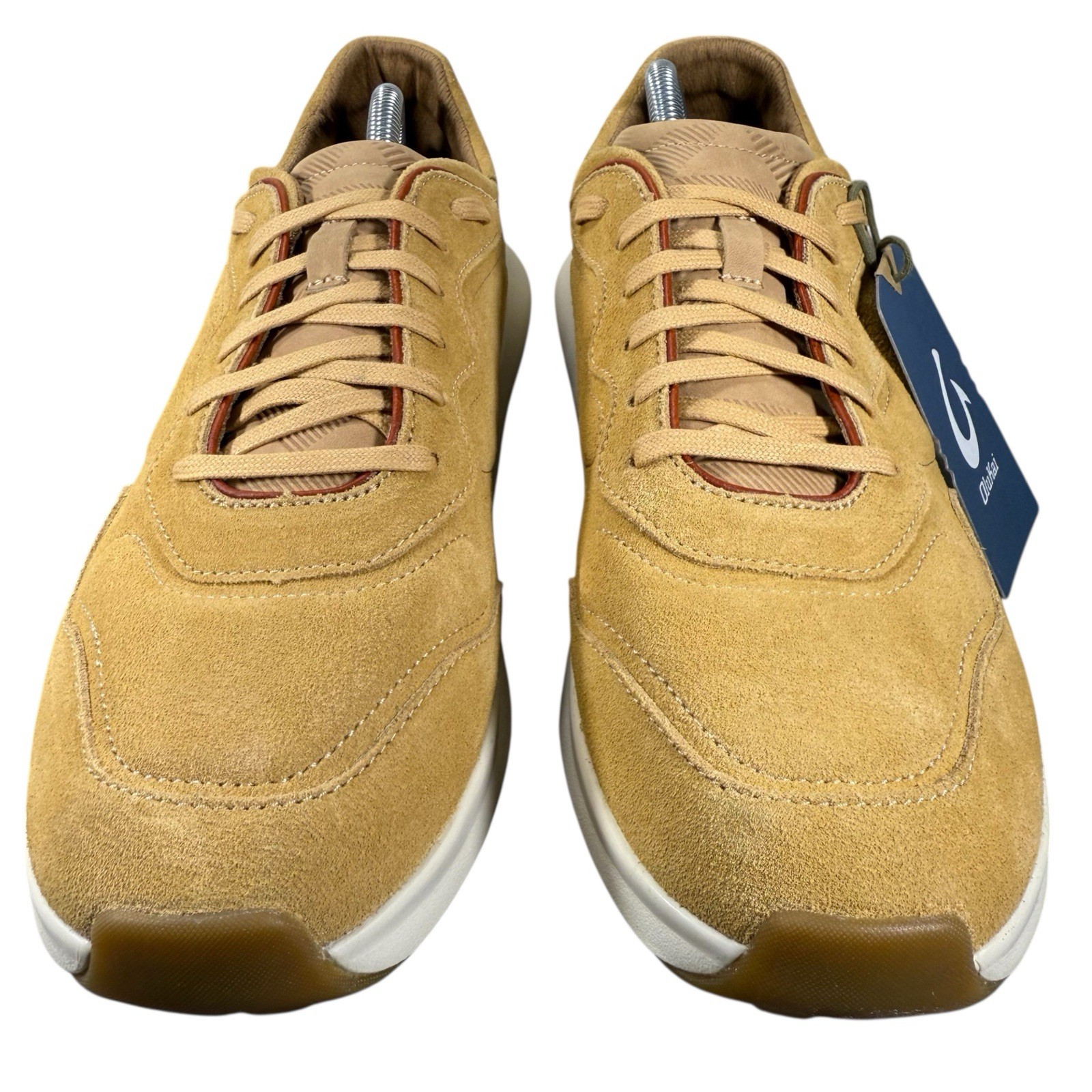 OluKai Sneakers Koheo Suede Leather Golden Tan Size Men’s 10.5 Shoes NWT