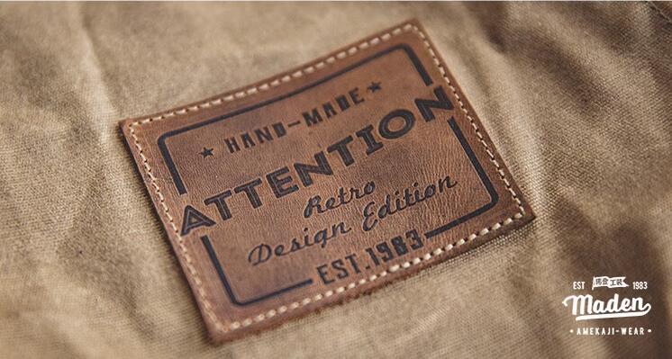 Maden Men’s Waxed Canvas Cotton Jacket Military Work Jacket Khaki high quality