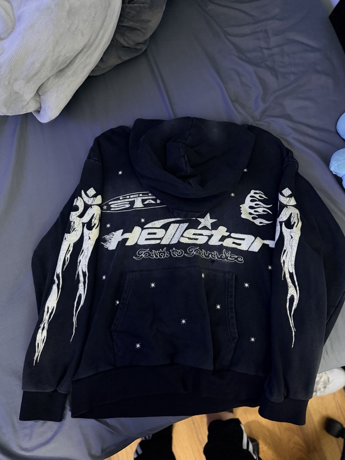 Hellstar Men’s Hoodie Black/White, Size M
