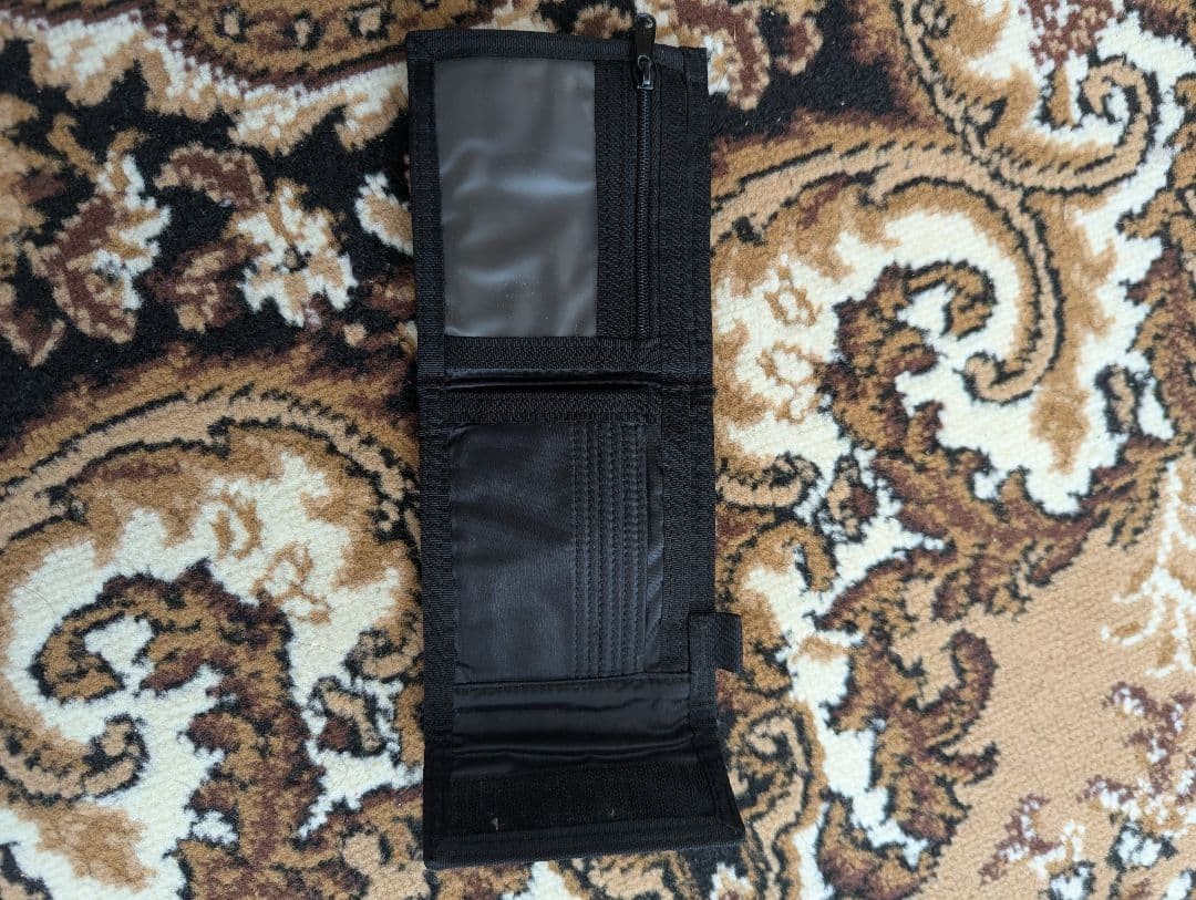 Porter Capsule Wallet Black Nylon Bi-fold Card Coin Pocket Used