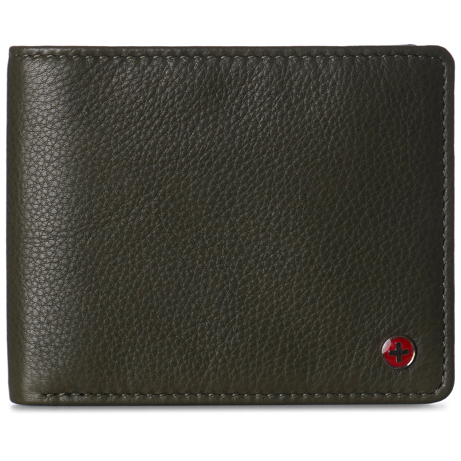 Alpine Swiss Wallet for Men Nolan Commuter Bifold Dual ID Windows for License