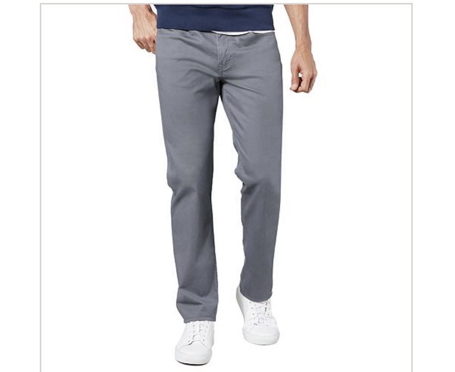 NEW DOCKERS ALL SEASON TECH JEAN CUT STRAIGHT FIT Dark Gray PANTS SZ: 36×32