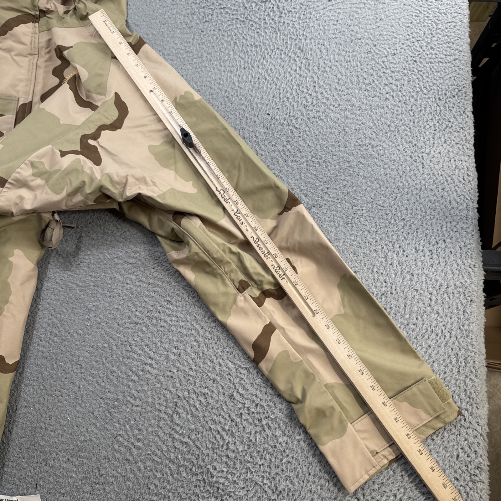 US Military Jacket Mens Desert Cold Weather Parka XL Long NEW WI Challenge Logo
