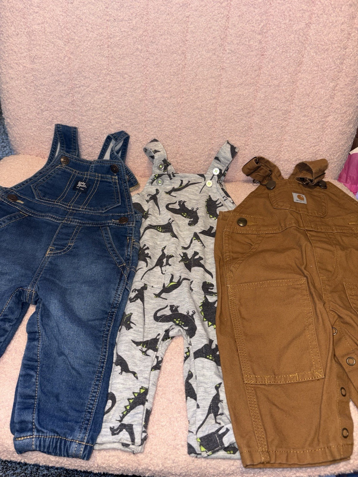 Boys 3M, 3-6M, 6-9M, and 9M Lot 13pc See Description OverallsBodysuitsPants
