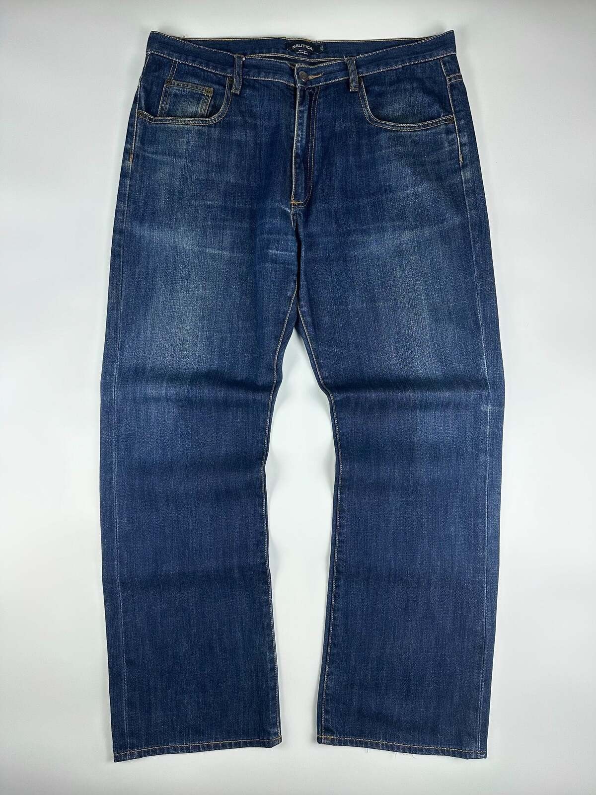 Vintage 00s Nautica Relaxed Wide Fit 5-Pocket Denim Jeans 38×32